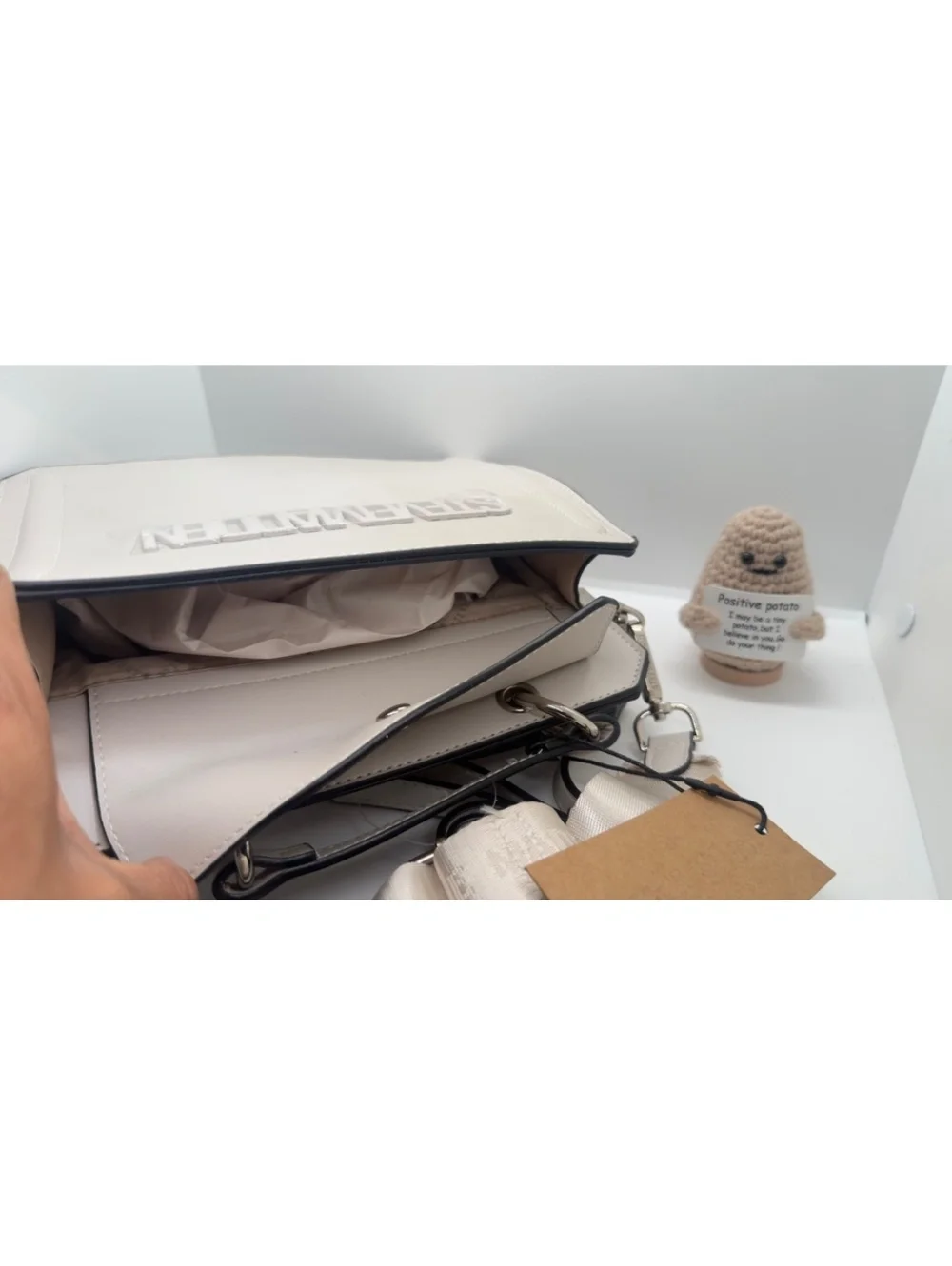 Steve Madden Bevlyn Convertible Crossbody Chalk